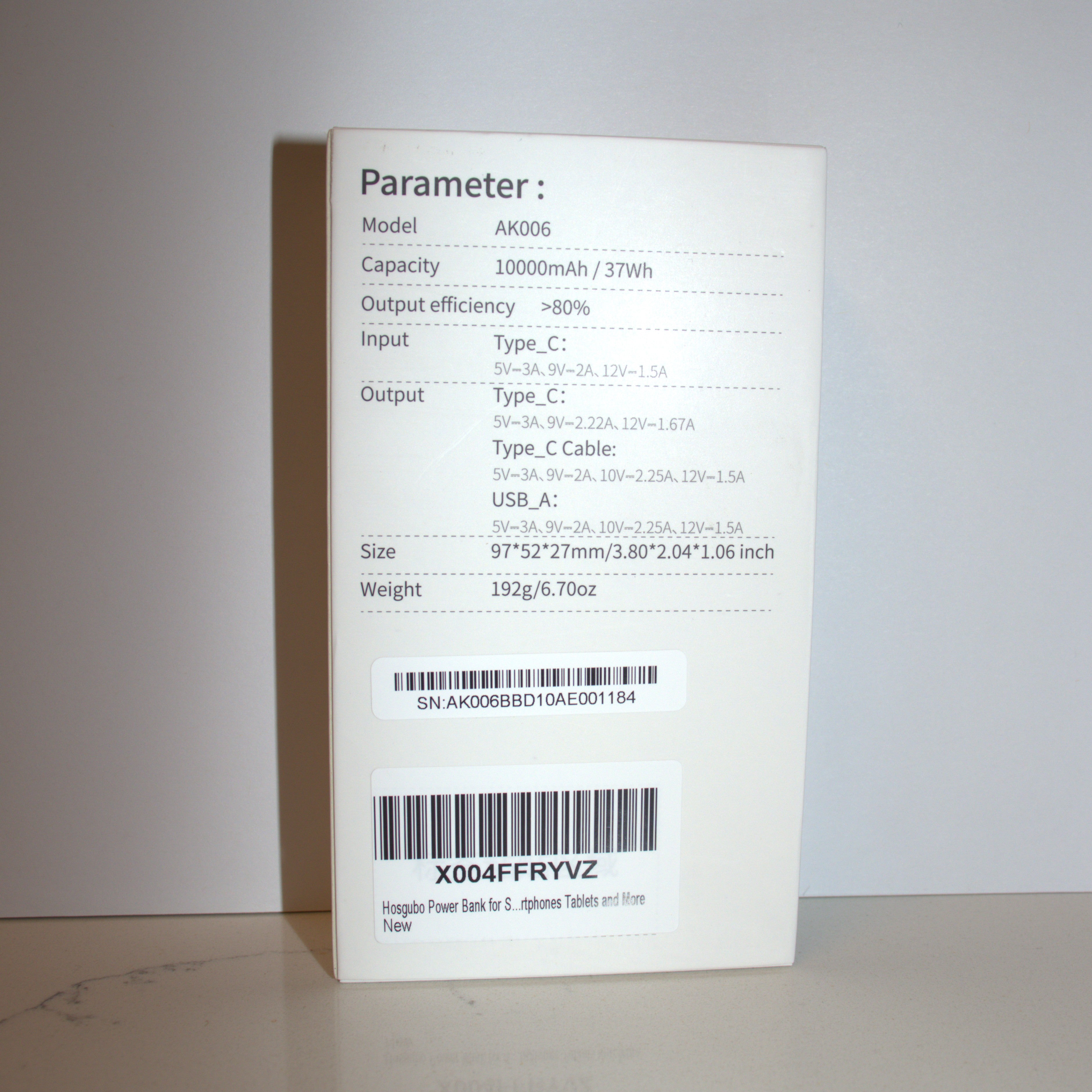 Never Run Out of Power – 10000mAh Fast Charging Power Bank, Built-In Cable