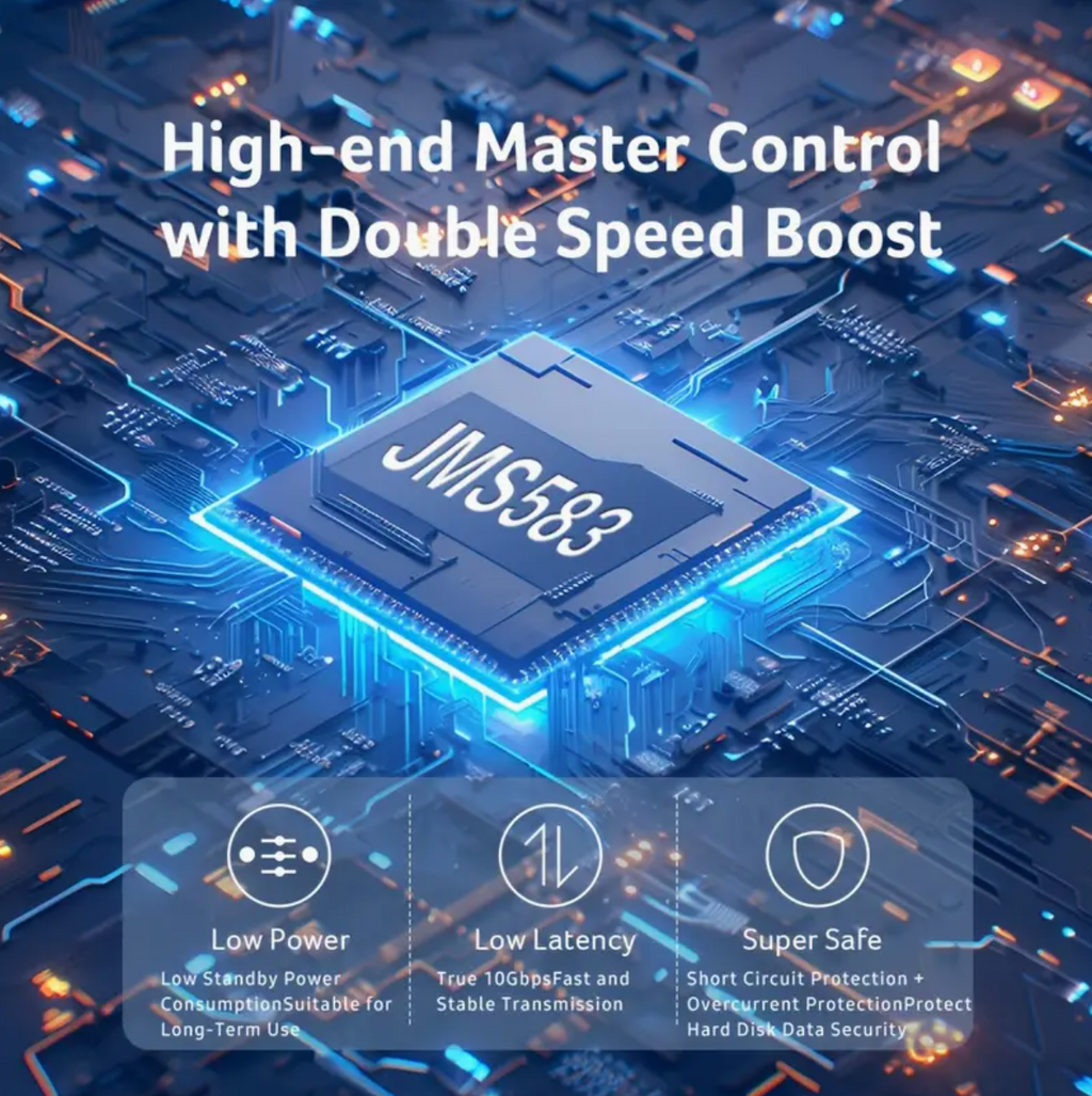 Acer Aluminum M.2 NVMe SSD Enclosure – USB Type-C External Drive with RGB