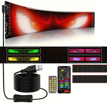 14 Inch Programmable Pixel Panel With Preloaded Animations Scrollable Display For Multi Scenario Use In Support Events Parties And Transportation